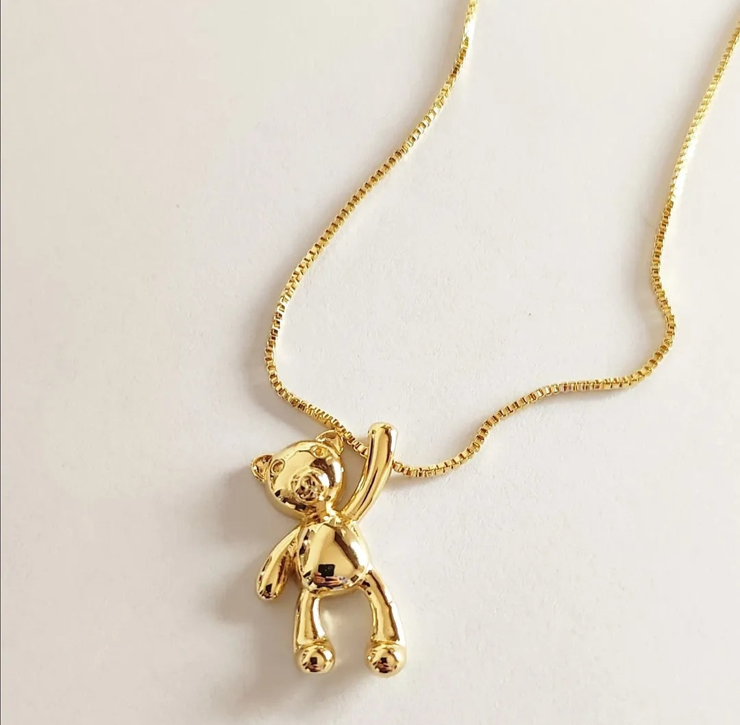 Teddy Bear Pendant Necklace