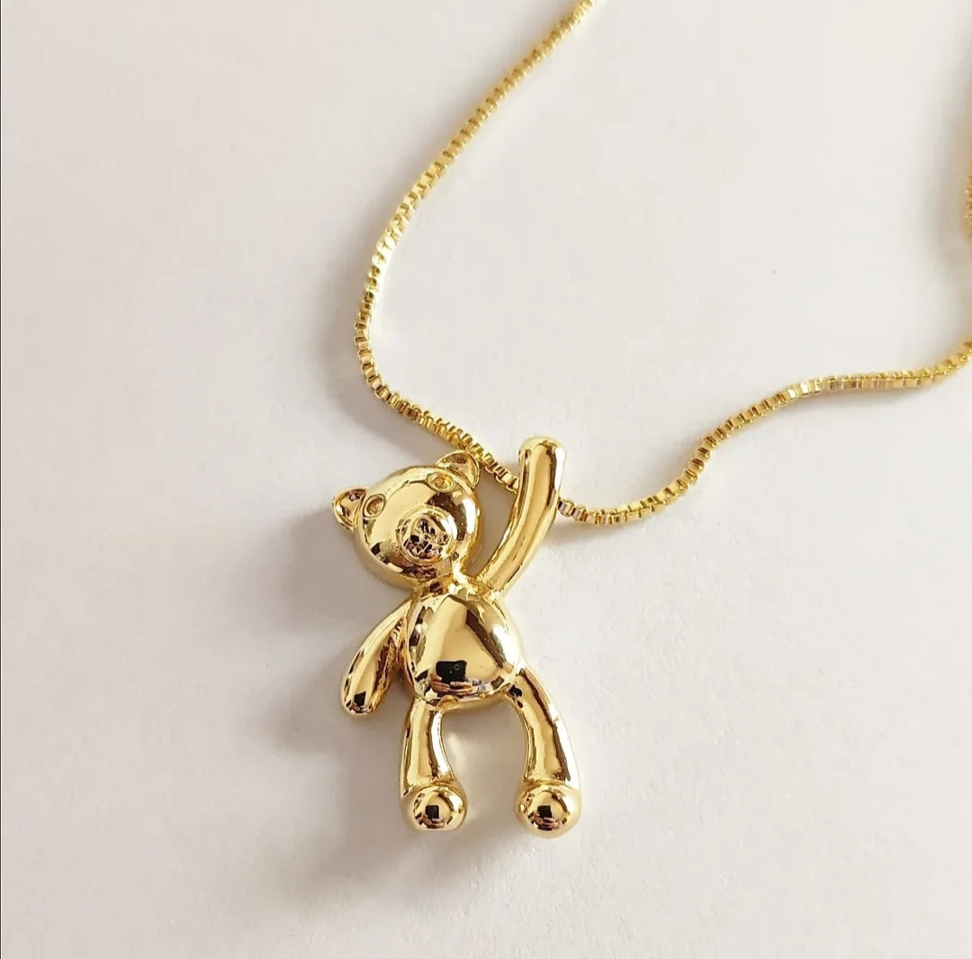 Teddy Bear Pendant Necklace