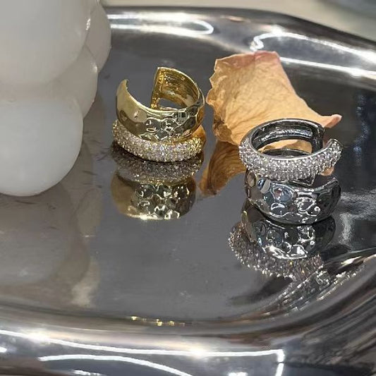 Single Style Solid Color Plating Alloy Ear Cuff