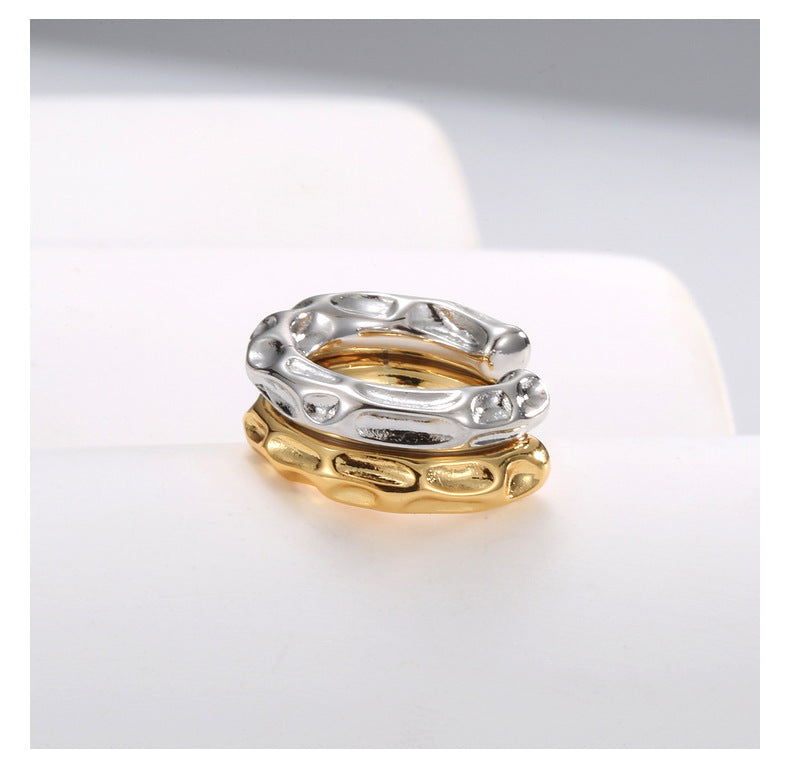 Single Style Two-Tone C Shape Plating Copper Ear Cuff